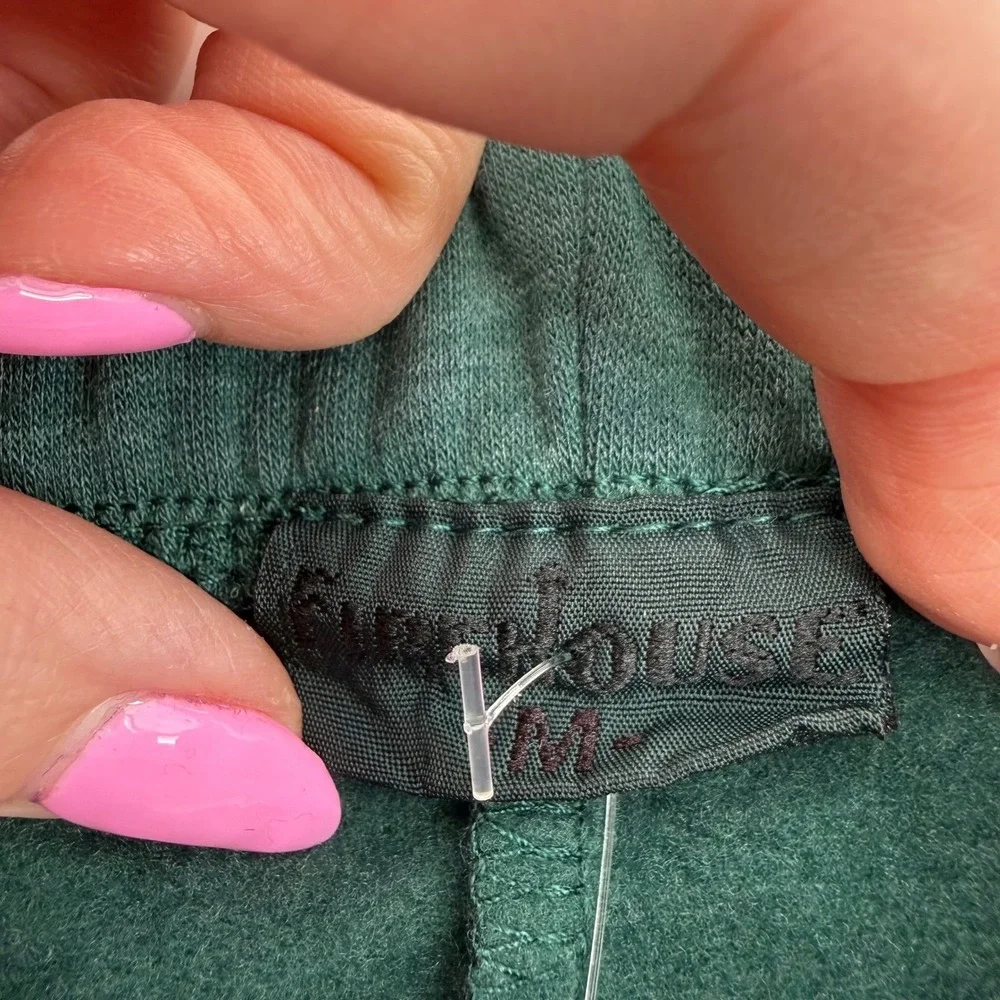 Firehouse Girl's NWT Hunter Green Fleece Push Up Pant M‎ Jogger Cozy Soft Lounge